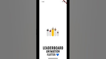 Flutter Leader board Animation💙 #flutter #developer #dart #leaderboard #animation #practice #google