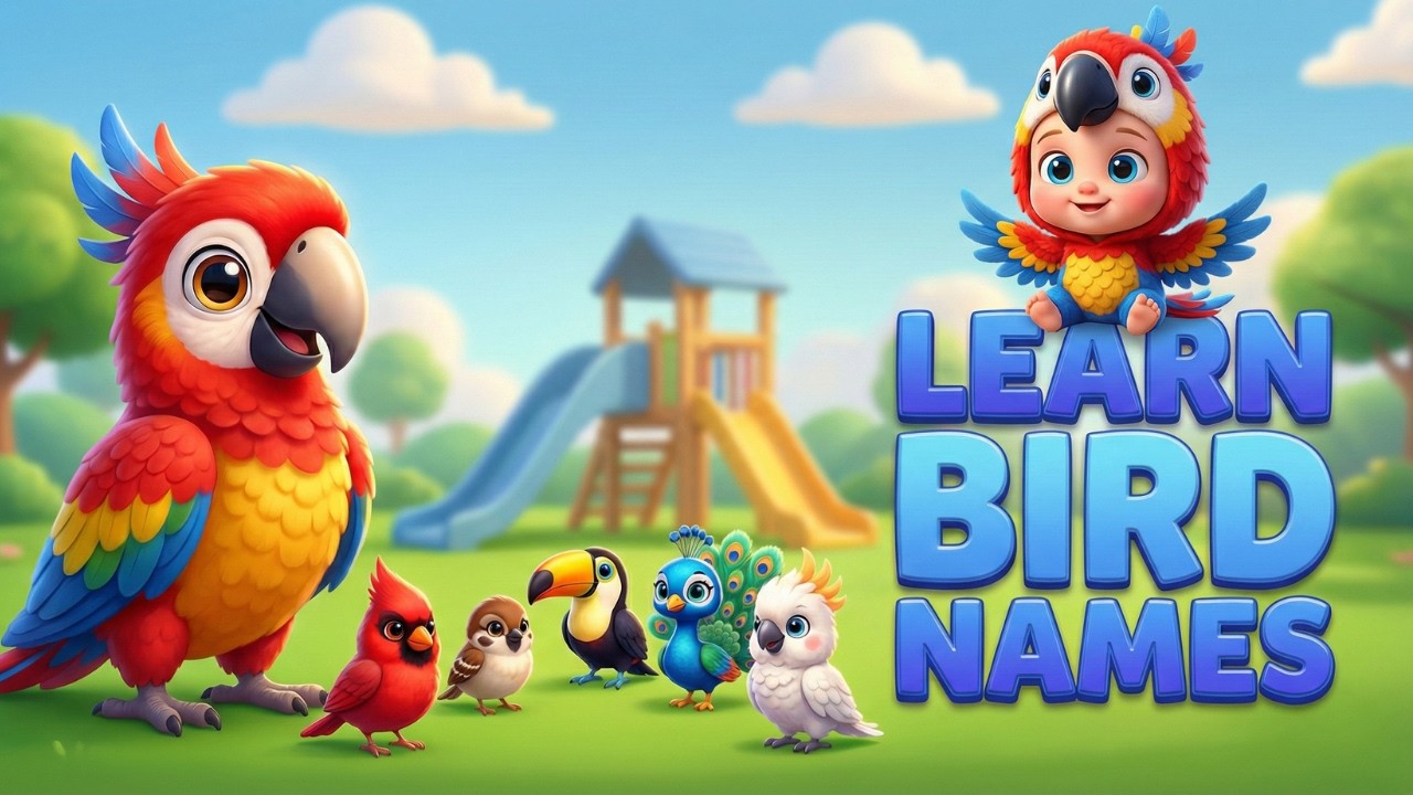 Learn Birds Name in English | Birds Sounds | Birds Names for Kids