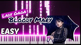 Bloody Mary ( Wednesday Dance) Piano Tutorial
