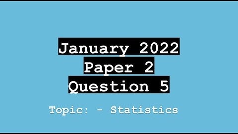 CXC (CSEC) Math Paper 2 | January 2022  Question 5