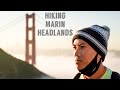 Hiking Marin Headlands With Great View Of San Francisco Bay Area And Golden Gate Bridge