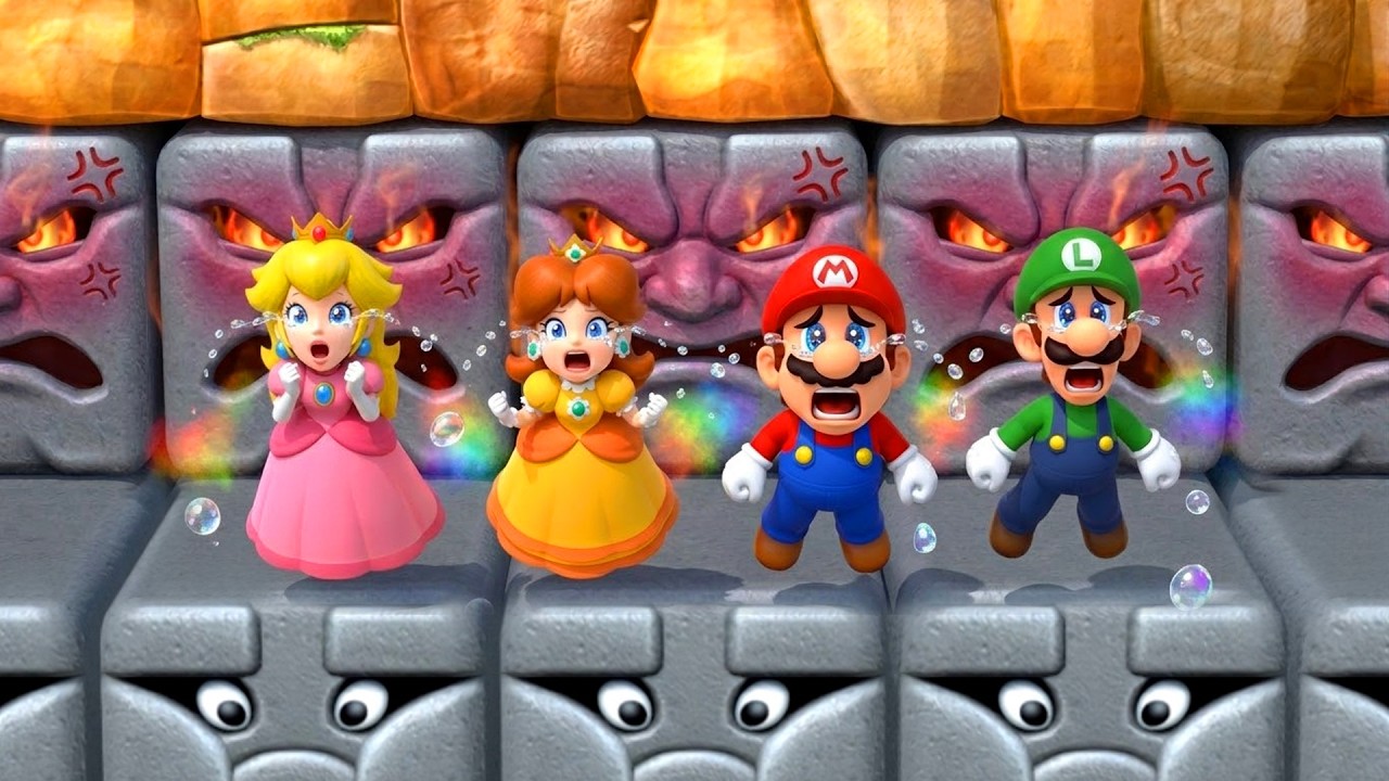 【マリオパーティ10】 4人ミニゲームバトル！ピーチ VS デイジー VS マリオ VS ルイージ