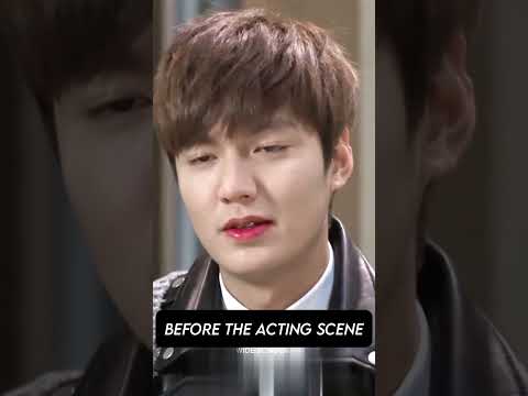 Lee Min Ho The Heirs Before the Acting Scene VS In the Acting Scene Part 2