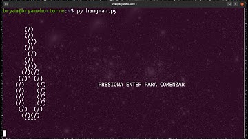 Hangman | Programando el juego del ahorcado en Python