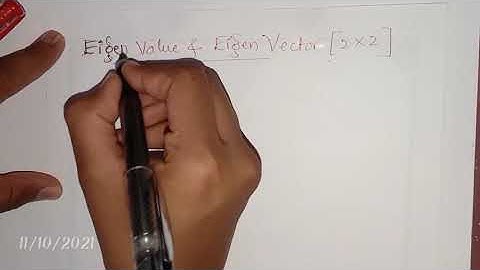 Eigen Value and Eigen Vector problem (2×2 matrix -2 examples)  (In kannada)