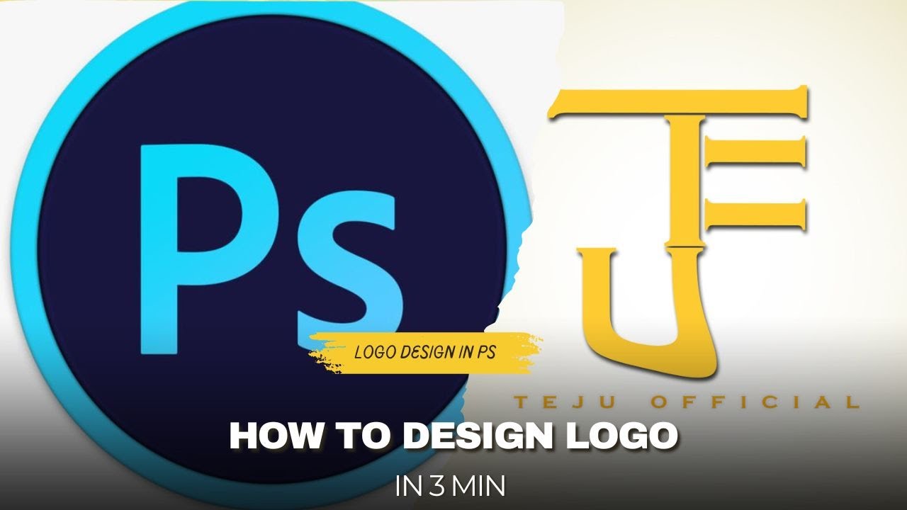 How to make logo in photoshop | Photoshop Logo Design Tutorial - YouTube