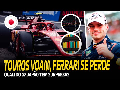 RED BULL PASSEIA E FERRARI COM MEDO DE CURVAS - QUALI GP JAPÃO