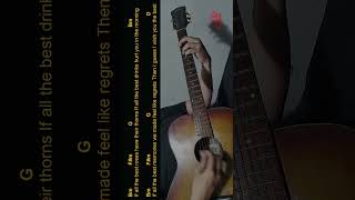 Ingrid Andress - All The Best Easy Guitar Chord & Lyrics (cover) #shorts