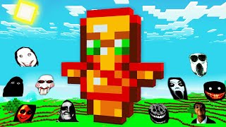 SURVIVAL TOTEM OF UNDYING BASE JEFF THE KILLER and SCARY NEXTBOTS in Minecraft -Gameplay-Coffin Meme