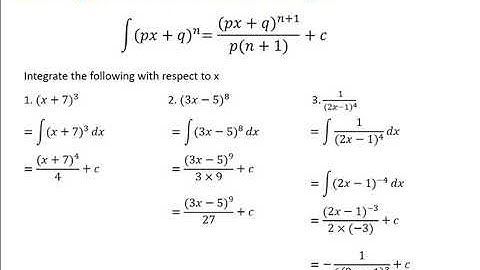 Higher Maths Integration-Chain Rule and Trig