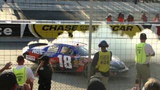 Kyle Busch Victory Burnout Dover 2010