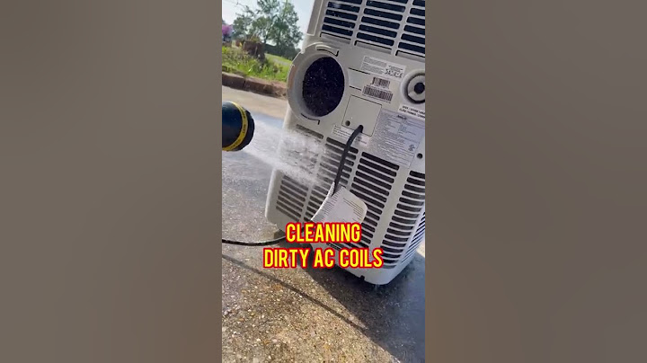 Cleaning Dirty Air Filter —Portable AC Unit. When in doubt, don’t spray the coils.