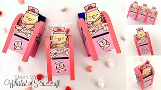 Valentine's Mailbox Treat Boxes | Lawn Fawn Special Delivery, Lori Whitlock Mini Mailbox & Cricut