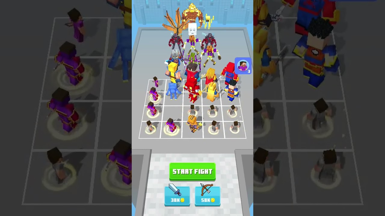 Minecraft level 55 won the match 