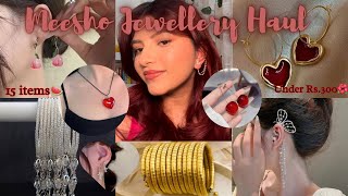 HUGE🌺 Meesho Pinterest Jewellery haul | Earrings, Necklaces, Bracelets and more | All under Rs.300😱