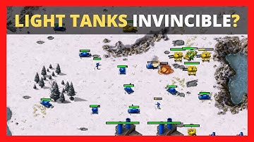 "Light Tanks Invincible? (1vs1) Command and Conquer Red Alert Remastered Online Multiplayer