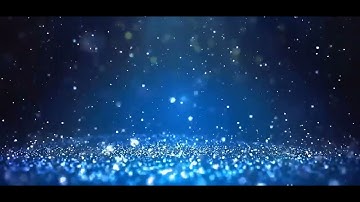 fantasy blue particles floating background video
