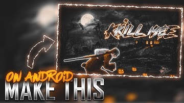 MAKE THIS AMAZING PUBG MOBILE MONTAGE THUMBNAIL || ON ANDROID  LIKE CRACY EDITZ || DANIX OP