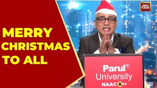 Viral Moment Rajdeep Sardesai Wears Santa Cap, Sends Christmas Greetings India Today