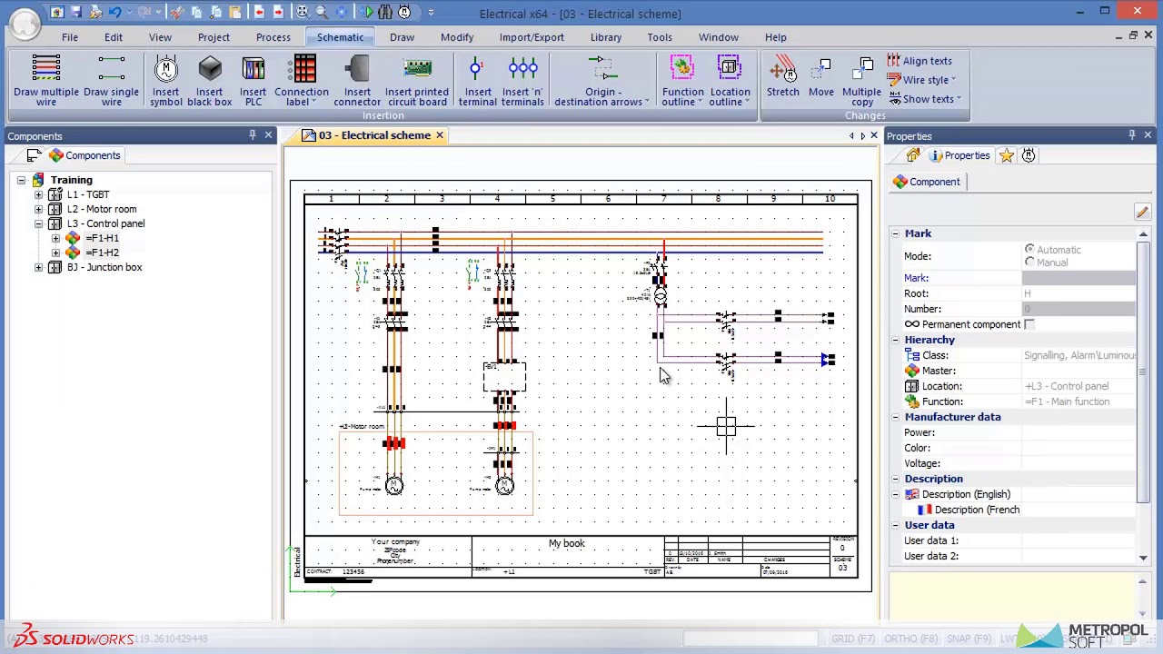 24. SOLIDWORKS Electrical Schematic: Üretici Parçaları Atama - YouTube