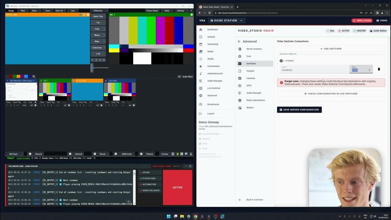 Use vMix as Video Switcher for Visual Radio Assist Guide YouTube