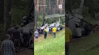Российский военный вертолёт Ми-24 разбился в Беларуси #shorts