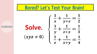 HOW TO: Challenging System of Equations (Part 36)