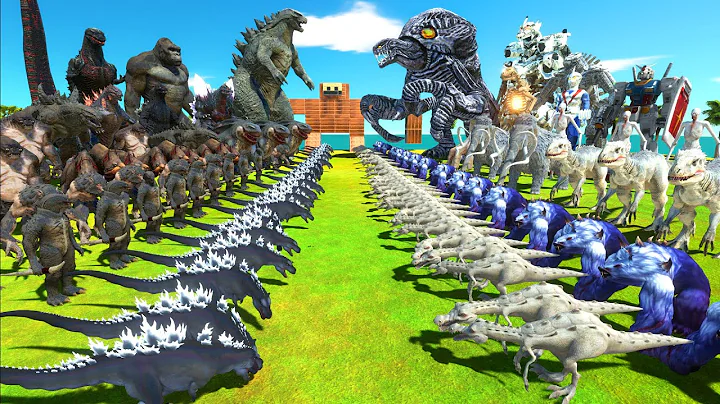 Dark Monster War - Team Dark GODZILLA 2014 x KONG VS Team White ORGA x MECHAGODZILLA 2021