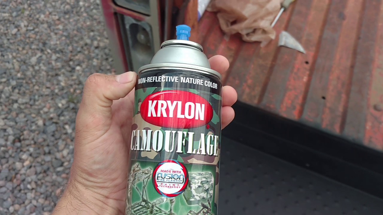 krylon camouflarge spray paint