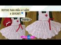 VESTIDO PARA NIÑA 6-7 AÑOS A CROCHET PARTE: 1 | Labores Angélika |.