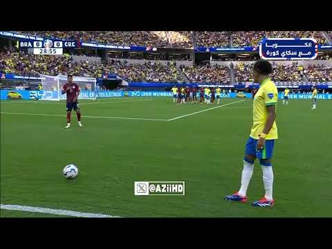 هدف البرازيل على كوستاريكا هدف ملغي 