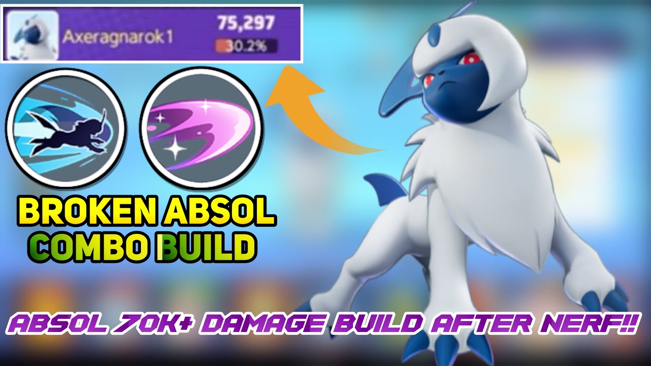 ABSOL ONE SHOT BUILD Ultra rank solo Pokemon unite YouTube