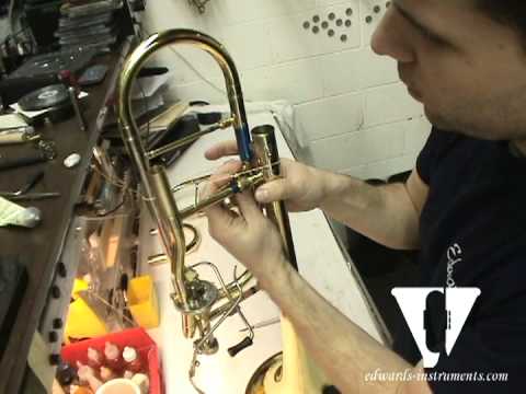 Bass Trombone Single Valve Bass Converter Installation - YouTube