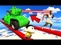 SHINCHAN AND FRANKLIN TRIED THE IMPOSSIBLE MEGA TANK & BIKE CHALLENGE GTA 5