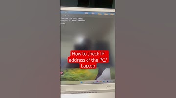 How to check PC Laptop IP address #shorts