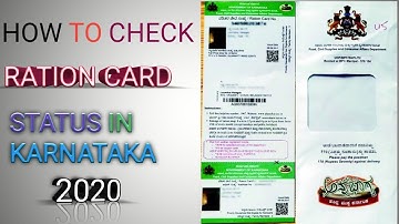 How To Check New Ration Card Status In Karnataka