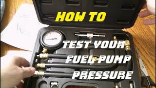 Harbor Freight Fuel Injection Tester / Ford Explorer Fuel Pump Pressure Tester
