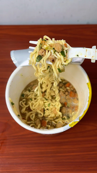 Solusi laper time! Popmie rasa kari ayam nampo banget! #popmie #menusederhana #idejualan