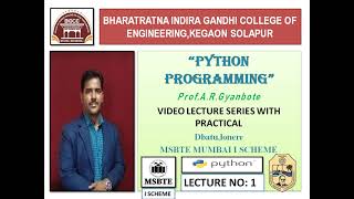 PYTHON PROGRAMMING  LECTURE 1- | Trading Teacher | Anand Gyanbote
