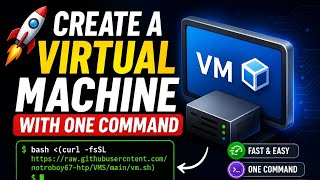 🚀 Create a Virtual Machine with One Command | Step-by-Step Linux Tutorial