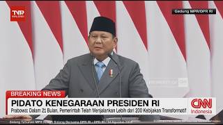 FULL Pidato Kenegaraan Presiden Prabowo di Sidang Tahunan MPR RI