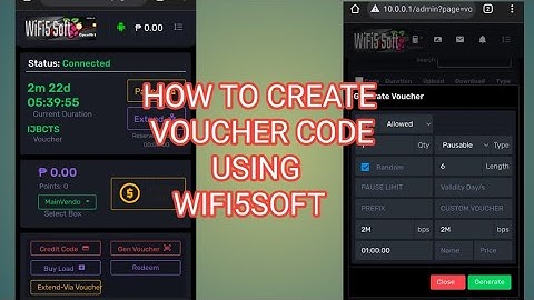 PAANO MAG GENERATE NG VOUCHER CODE SA ATING PISOWIFI USING WIFI5SOFT