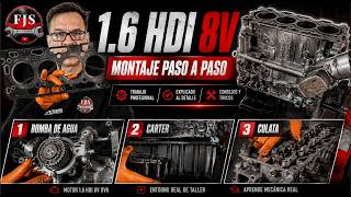 1.6 HDI 8V DV6 | Montaje de Culata, Cárter y Bomba de Agua PASO A PASO