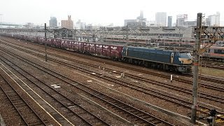 2014/11/02 JR貨物 2095レ コンテナ EF66-36 名古屋車両区 / JR Freight: Intermodal Containers at Nagoya Yard