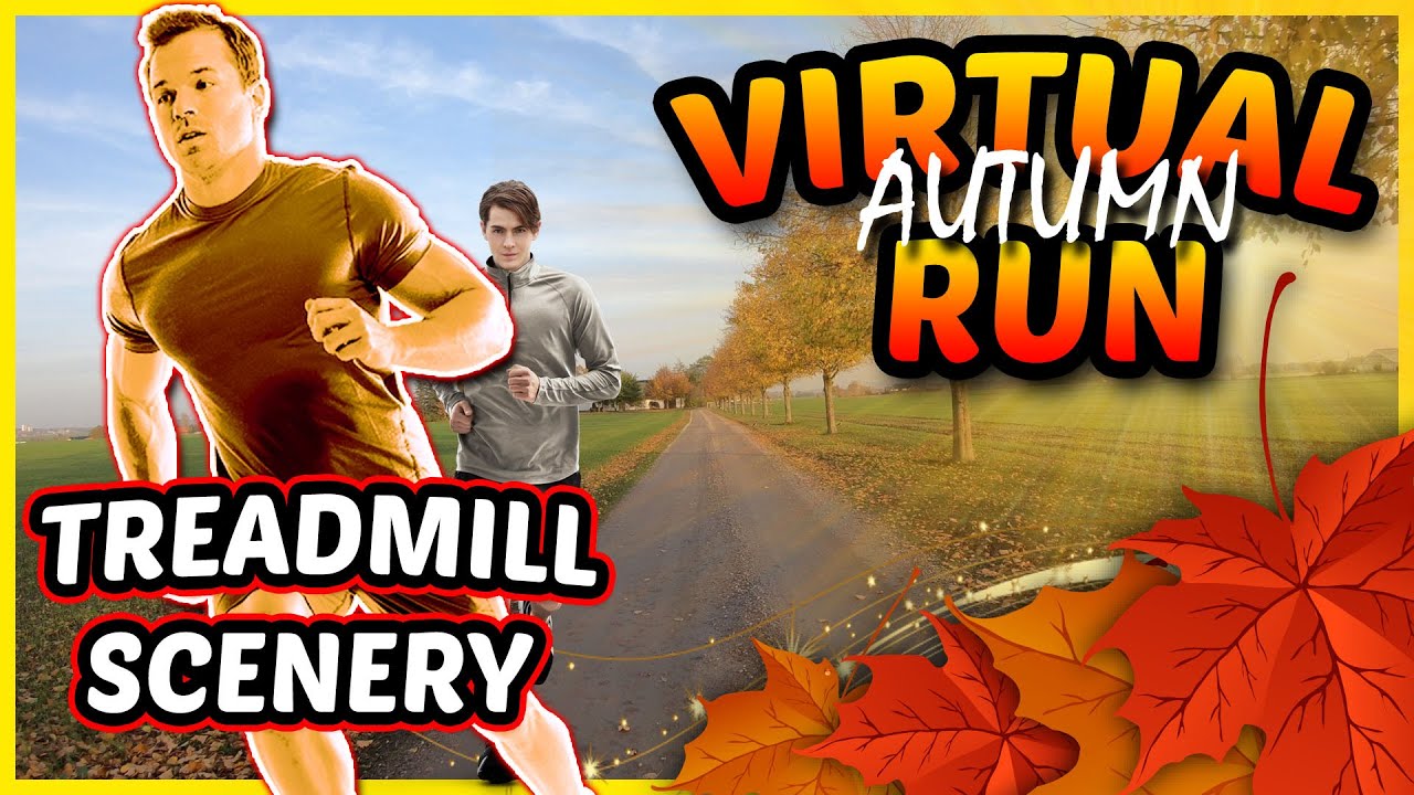 🏃‍♂️ Autumn Treadmill Run 🍂 | Scenic 4K Virtual Running Video