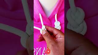 Hoodie String Hack! Easy Lark's Head Knot Tutorial - Instant Style Upgrade! ✨🙌🧶