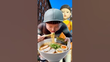 Squid Game AI Ramen ASMR #squidgame #squidgame2 #ai #asmr