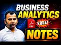 Business Analytics FREE PDF NOTES  70 % MARKS  PAKKE  || bcom du /sol/rehular  ||bcom hons