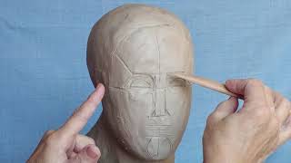 Sculpter un visage en argile : les proportions