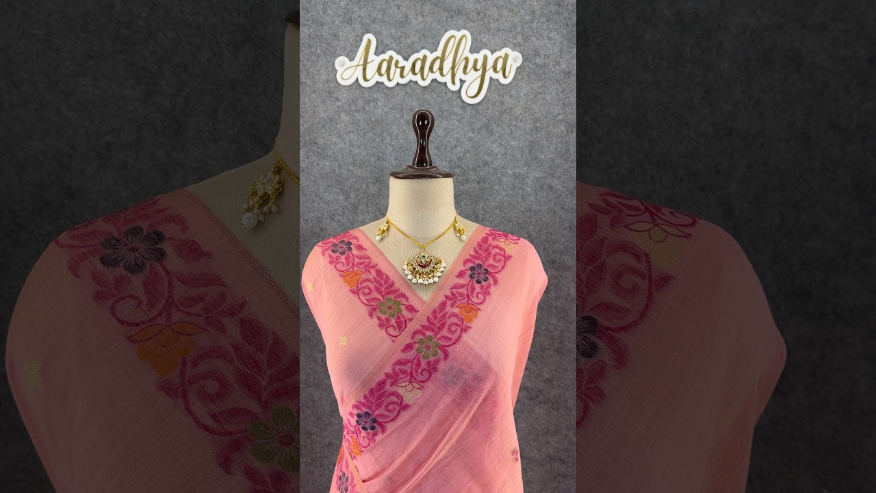 Soft Jamdani Muga Cotton Saree